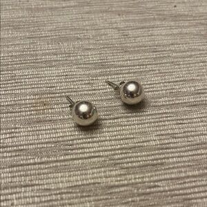 Silpada Shiny Silver Ball Earrings